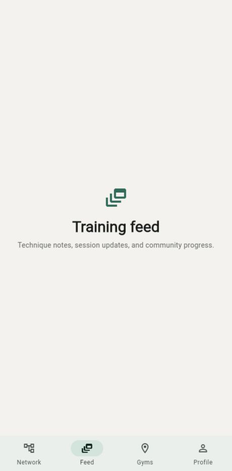 Dojo Network community feed screen.