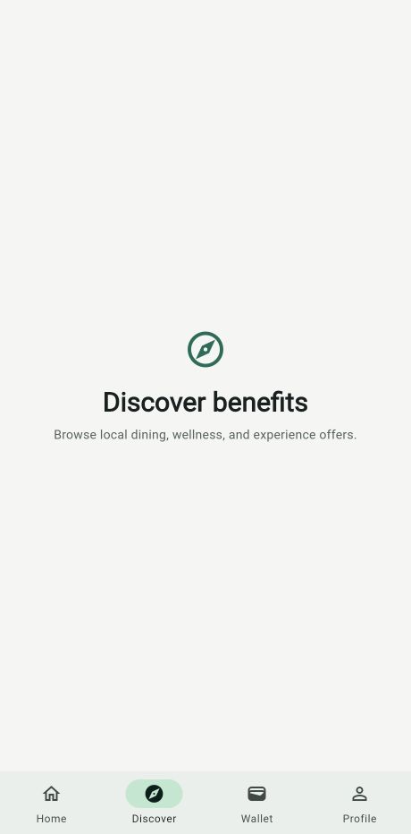Member Perks offer discovery screen.
